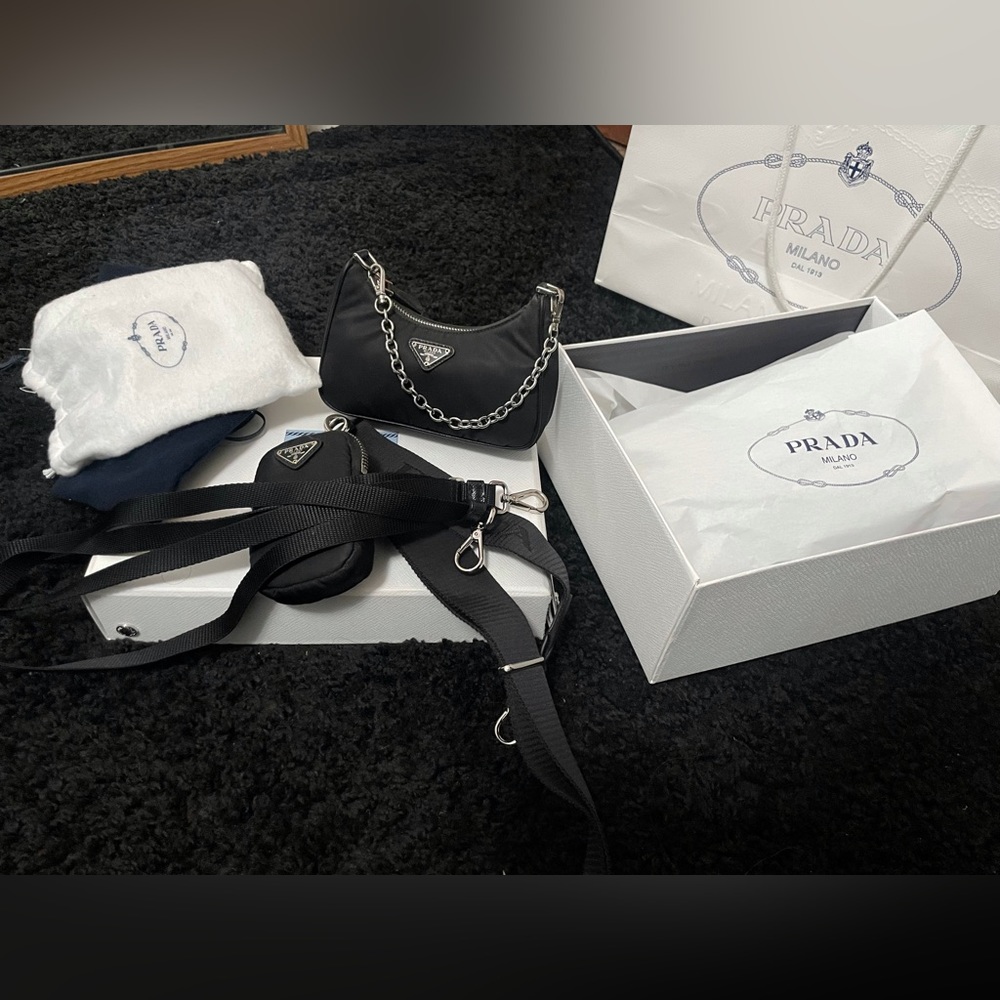 Prada Nano Re-Edition Black (HARD TO FIND)